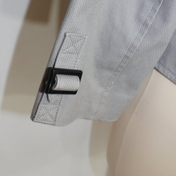 Soya & Kio Women Moto Jacket Gray Zip Up  Cotton Lined Long Sleeves size Medium - Picture 3 of 7